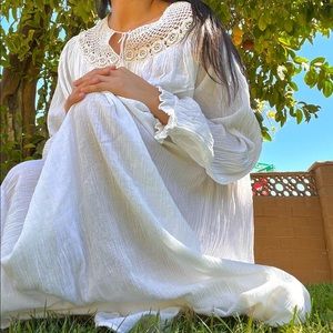 Vintage Cottage Core Bohemian Gown